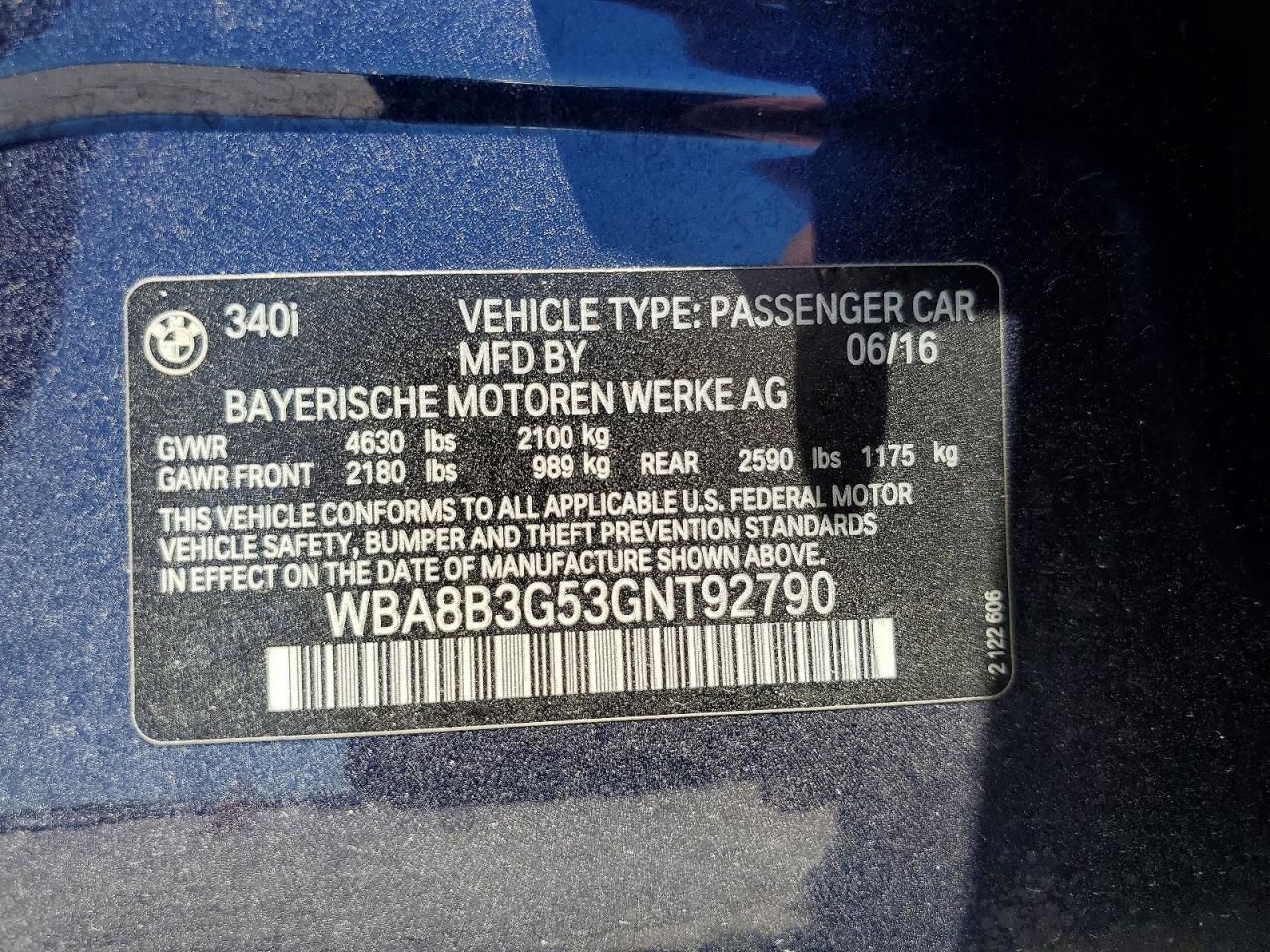 2016 BMW Seria 3 340i - zdjęcie 13