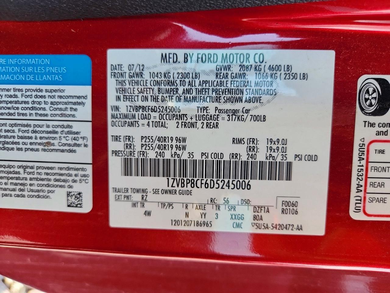 2013 Ford Mustang Gt - zdjęcie 12