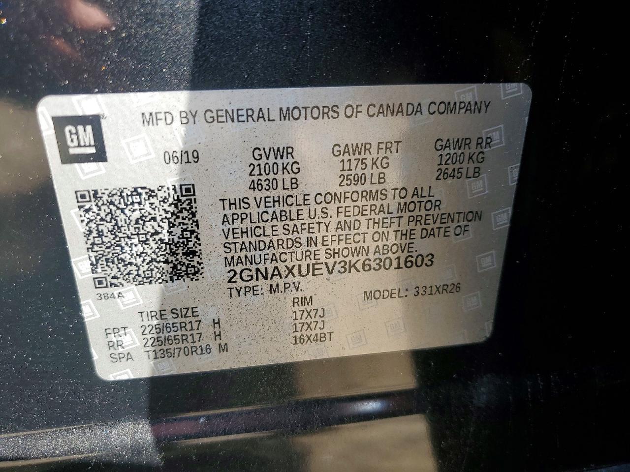 2019 Chevrolet Equinox Lt - zdjęcie 12