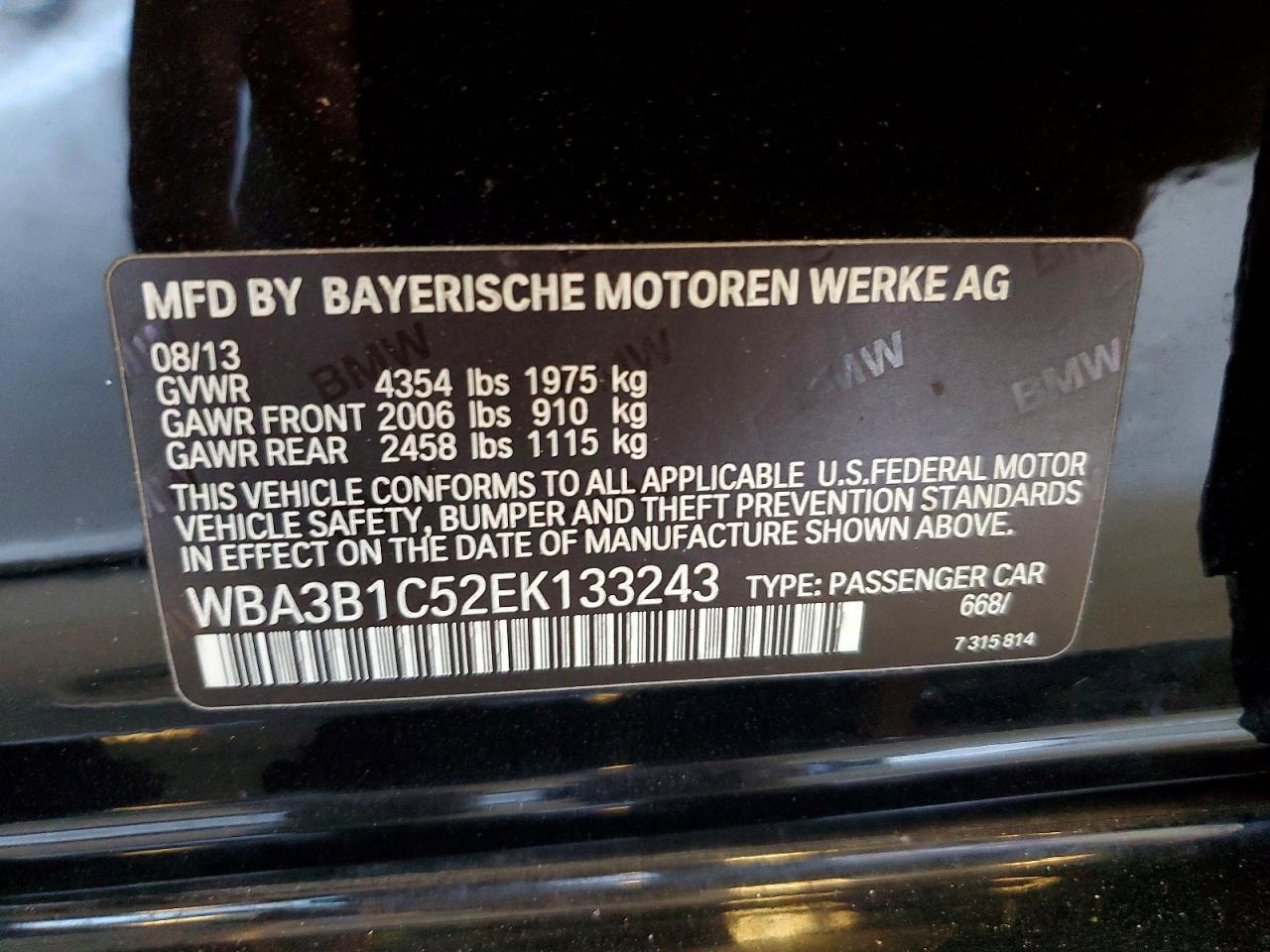 2014 BMW 320 I - zdjęcie 12