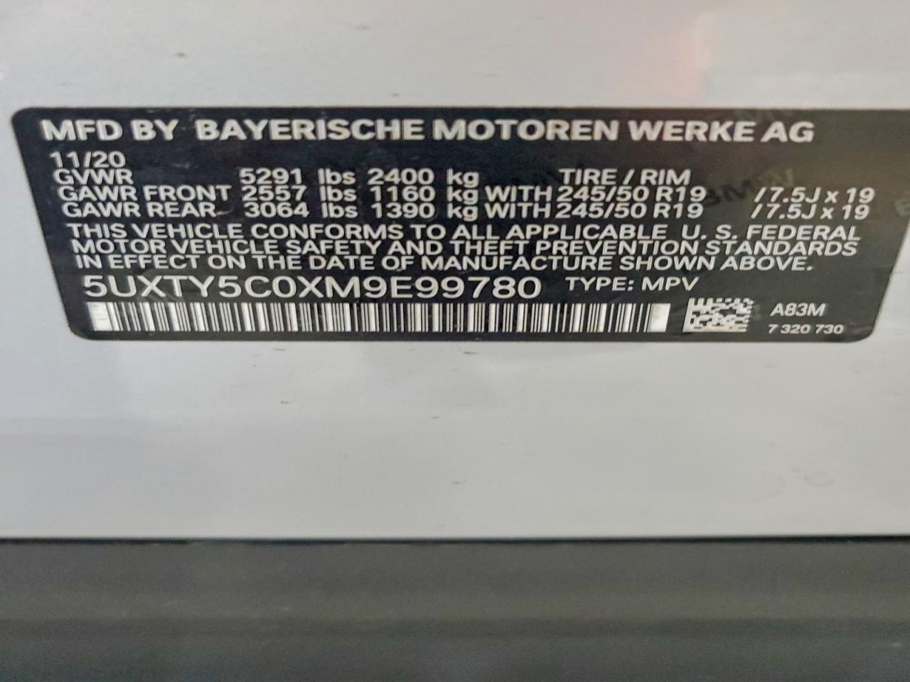 2021 BMW X3 xDrive30I - zdjęcie 14