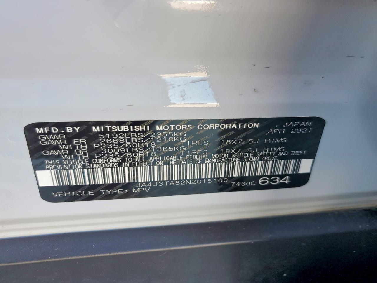 2022 Mitsubishi Outlander Es - zdjęcie 13