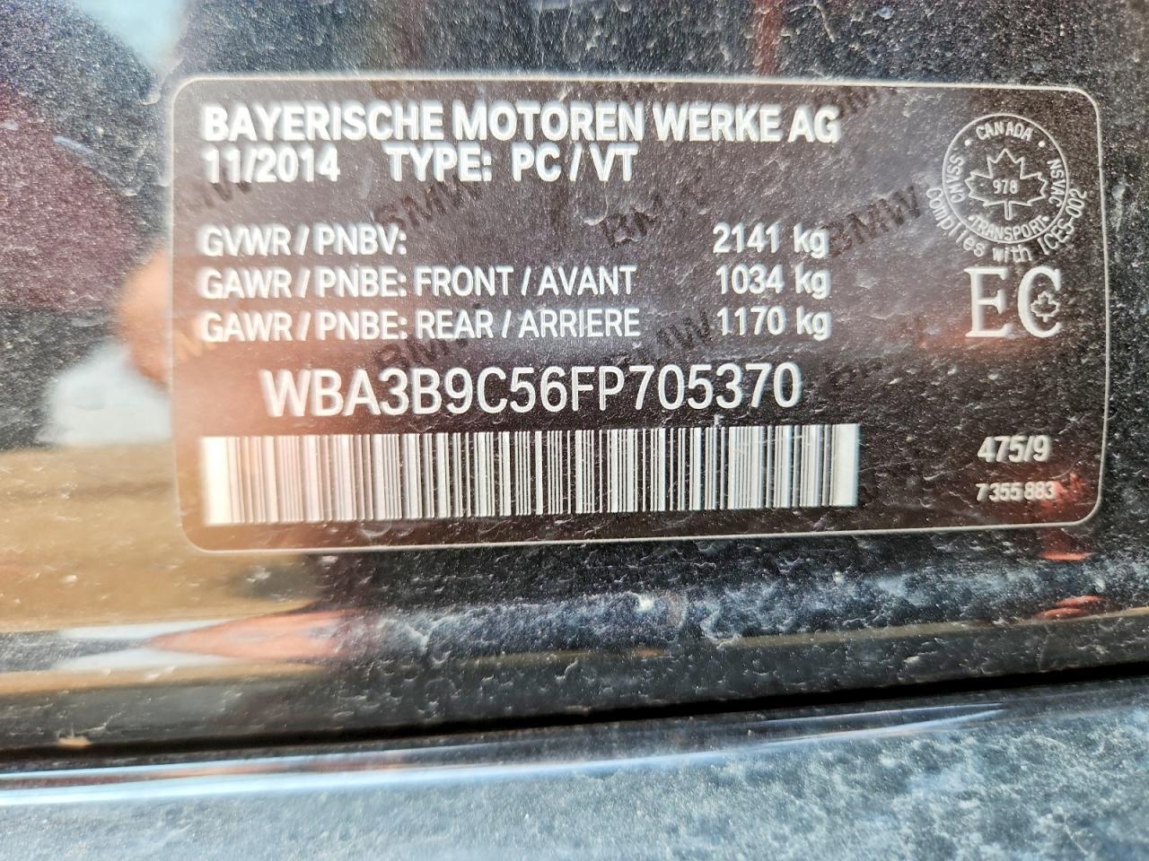 2015 BMW Seria 3 335i - zdjęcie 12