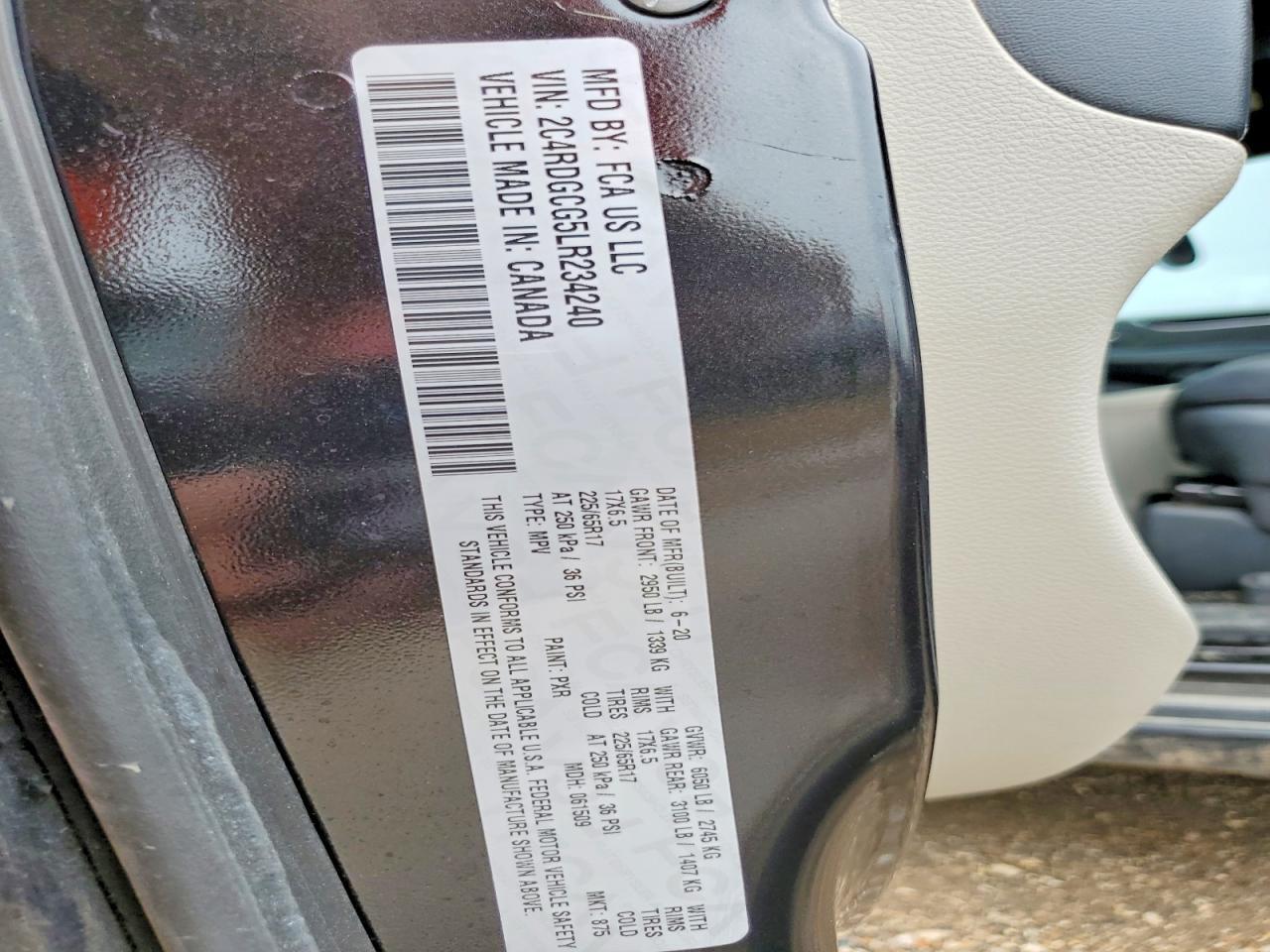 2020 Dodge Grand Caravan Sxt - zdjęcie 12