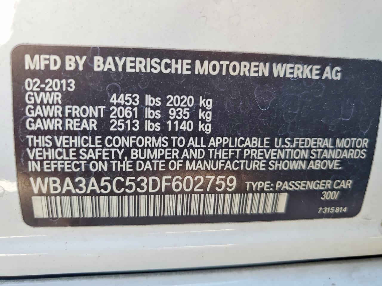 2013 BMW 328 I - zdjęcie 12