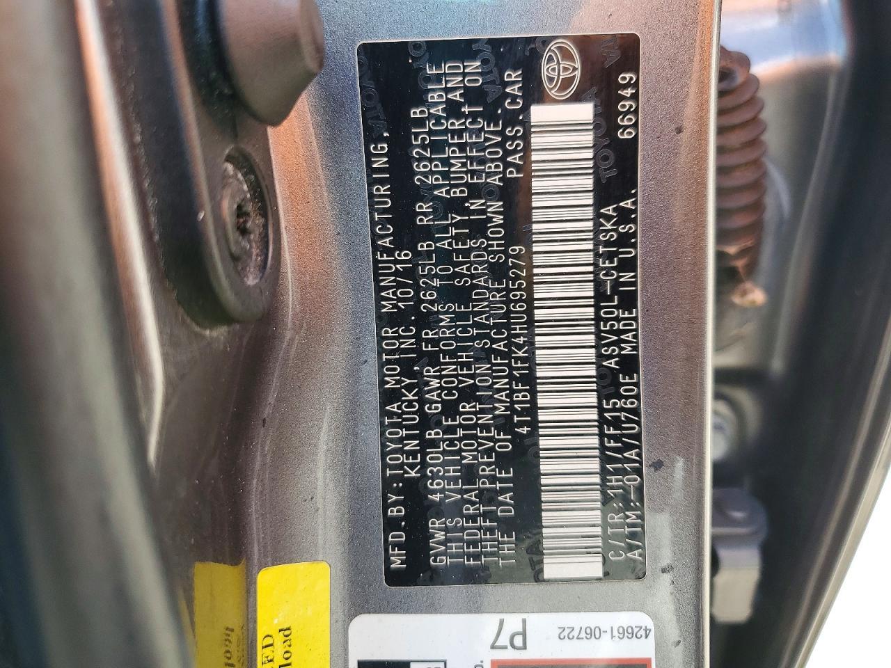 2017 Toyota Camry Se - zdjęcie 12