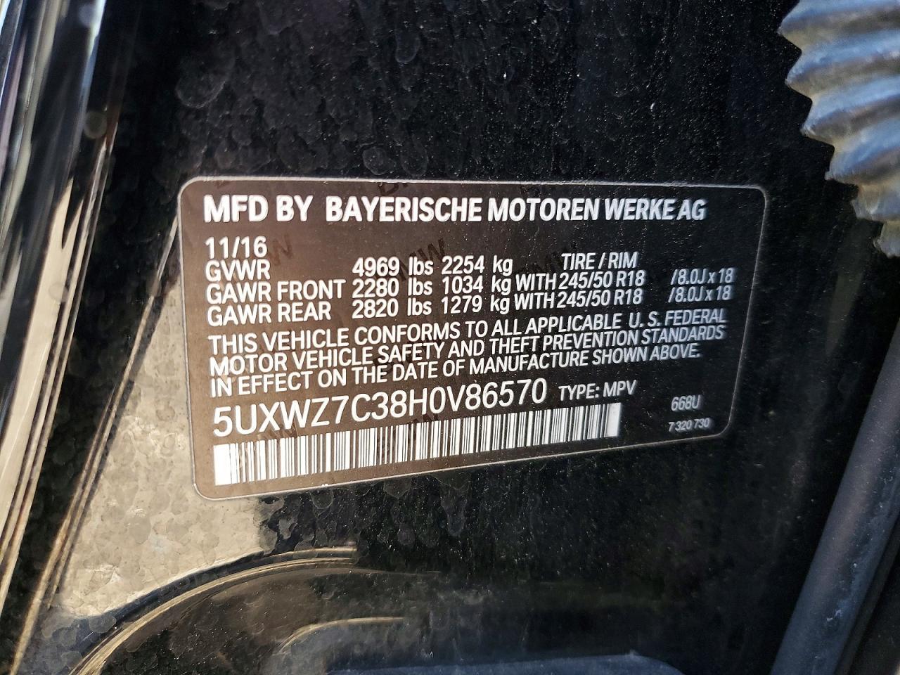 2017 BMW X3 Sdrive28I - zdjęcie 13