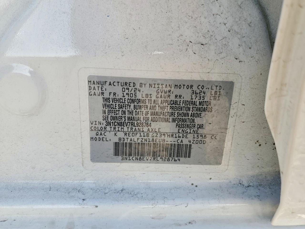 2024 Nissan Versa Sv - zdjęcie 13