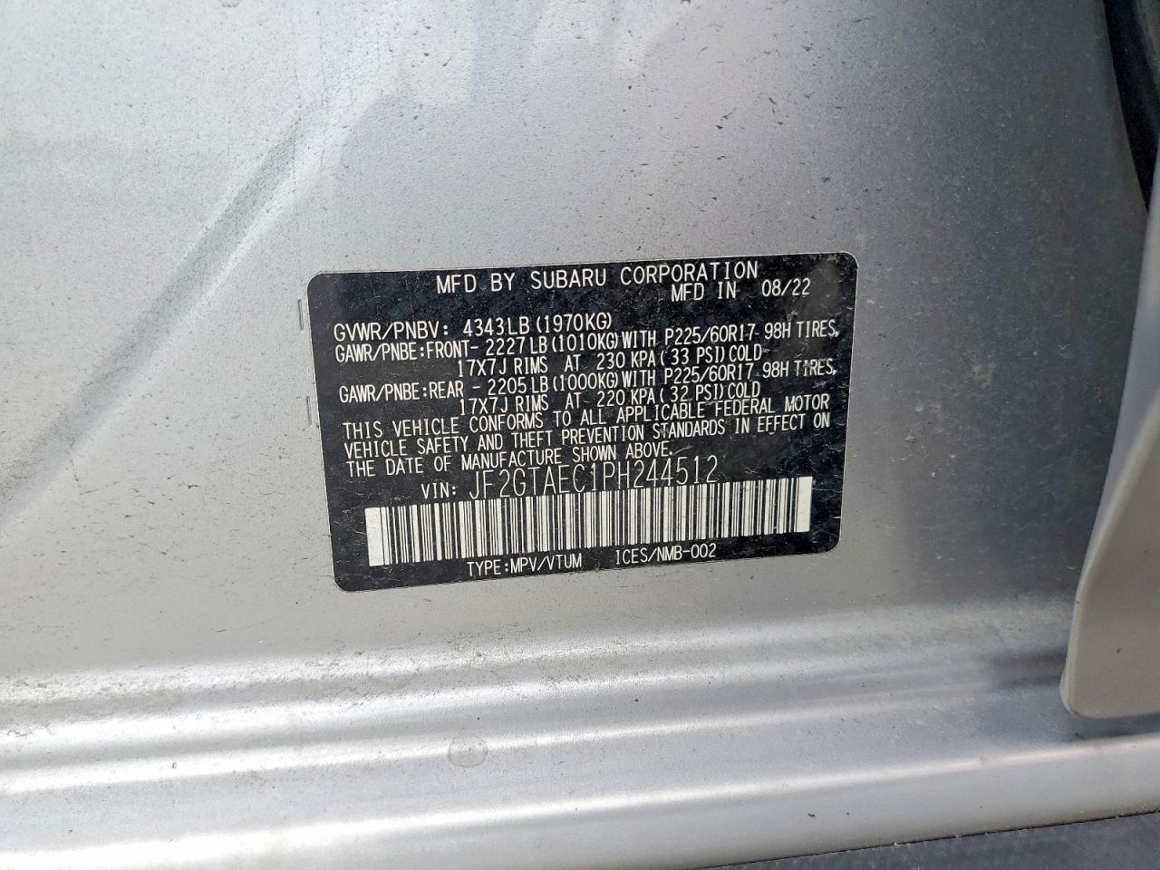 2023 Subaru Crosstrek Premium - zdjęcie 13
