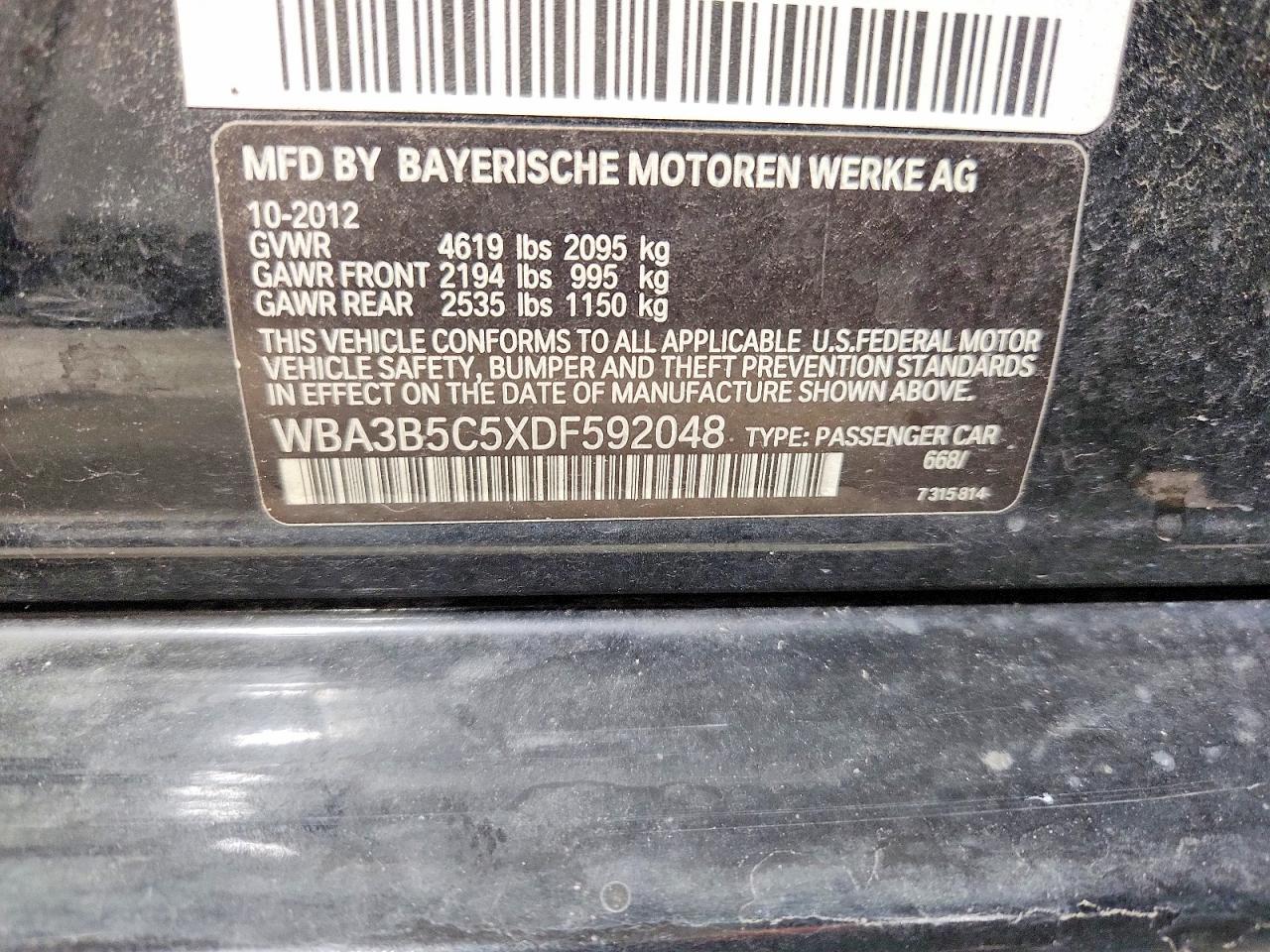 2013 BMW Seria 3 328i - zdjęcie 12