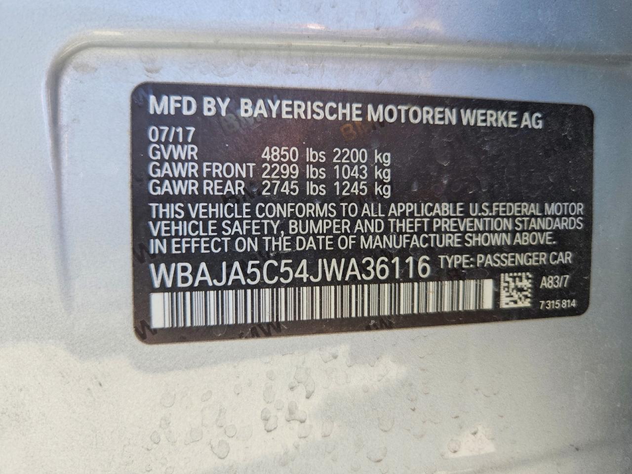 2018 BMW 530 I - zdjęcie 12