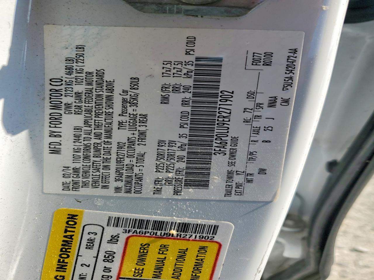 2014 Ford Fusion Se Hybrid - zdjęcie 12