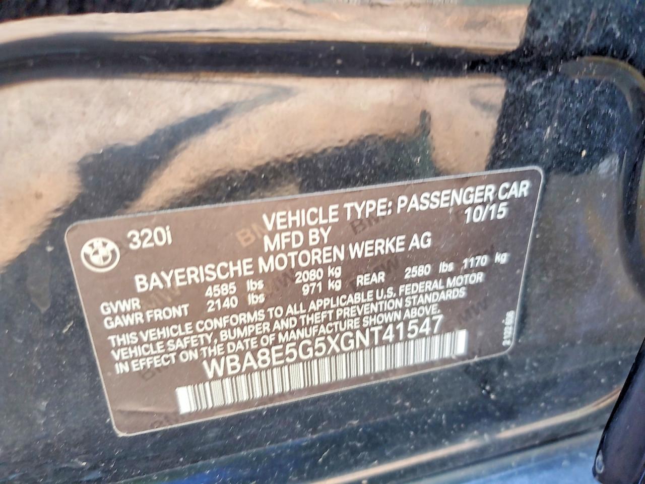 2016 BMW Seria 3 320i - zdjęcie 12