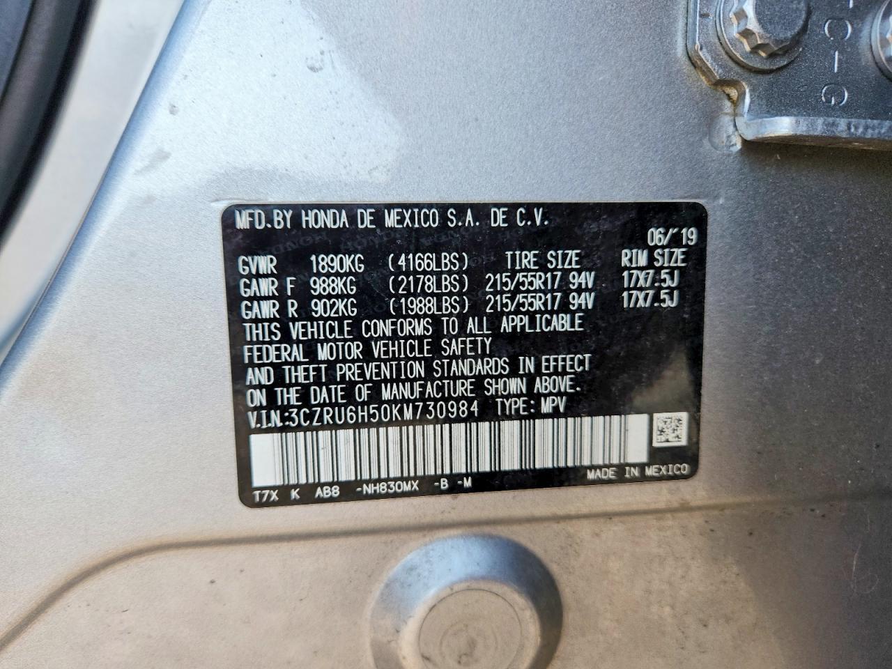 2019 Honda Hr-V Ex - zdjęcie 13