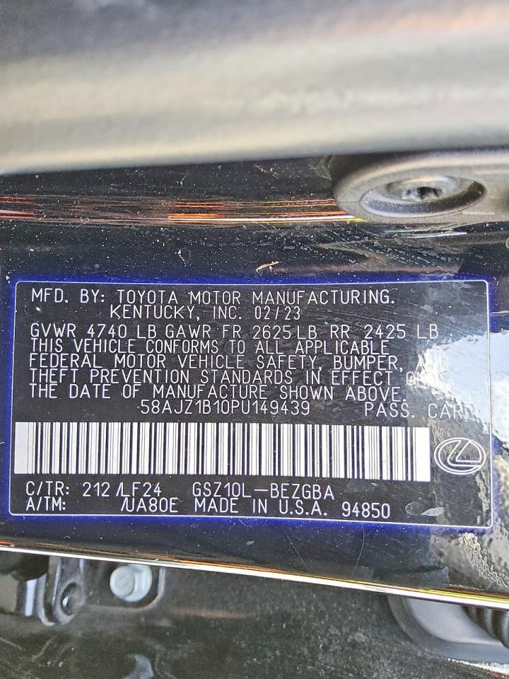 2023 Lexus Es 350 F Sport Handling - zdjęcie 12