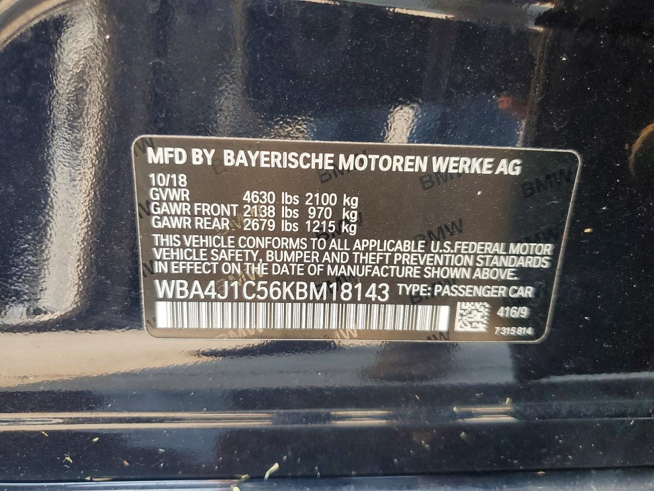 2019 BMW 430I Gran Coupe - zdjęcie 12