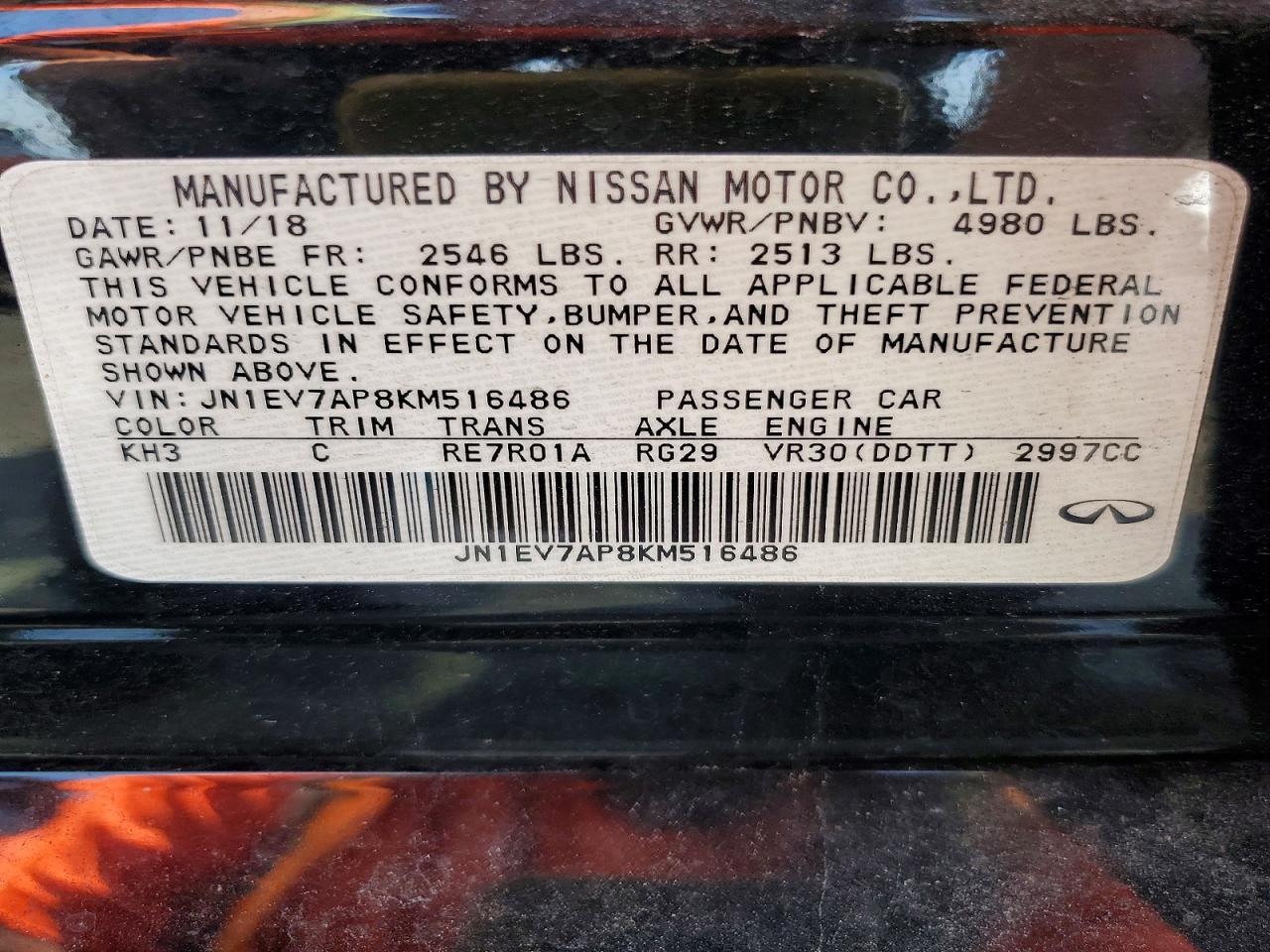 2019 Infiniti Q50 3.0T Luxe - zdjęcie 12