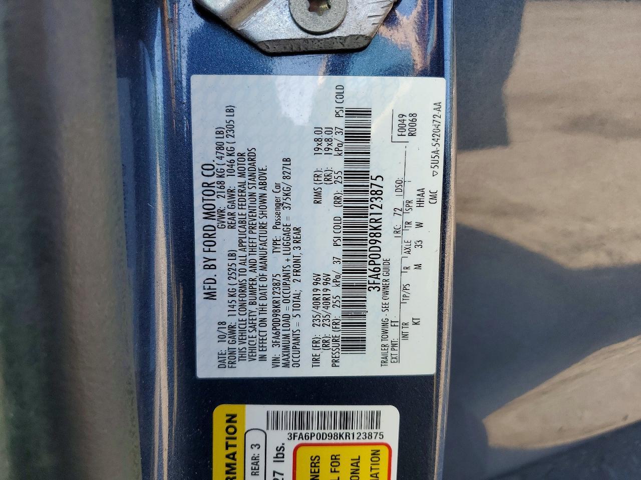 2019 Ford Fusion Titanium - zdjęcie 12