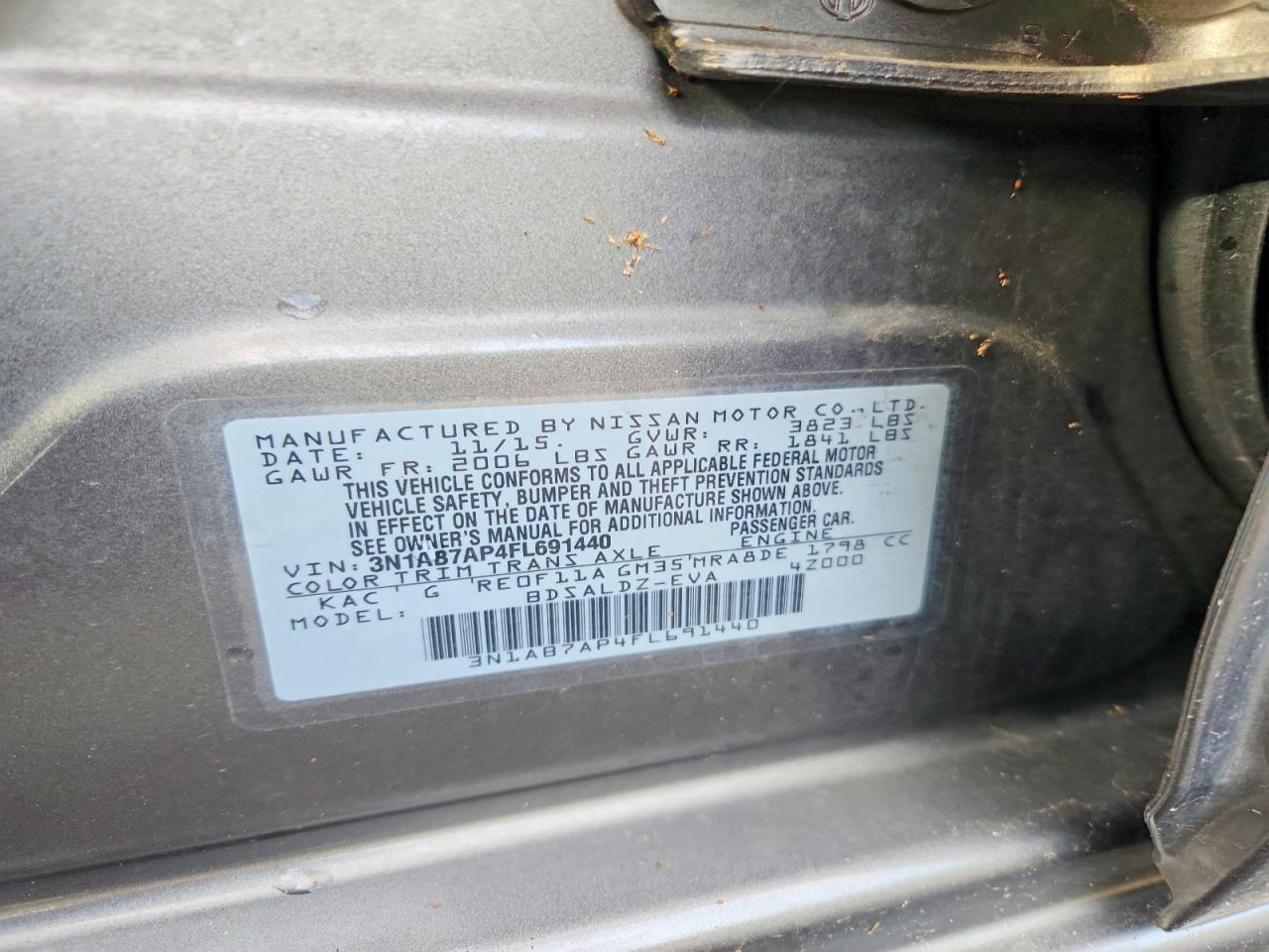 2015 Nissan Sentra Sv - zdjęcie 12