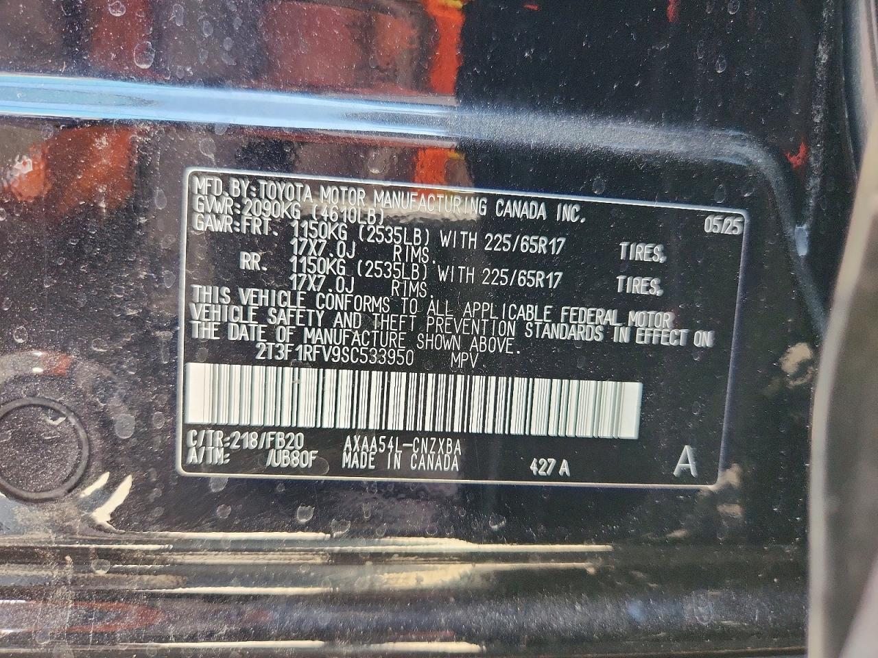 2025 Toyota Rav4 Le - zdjęcie 12