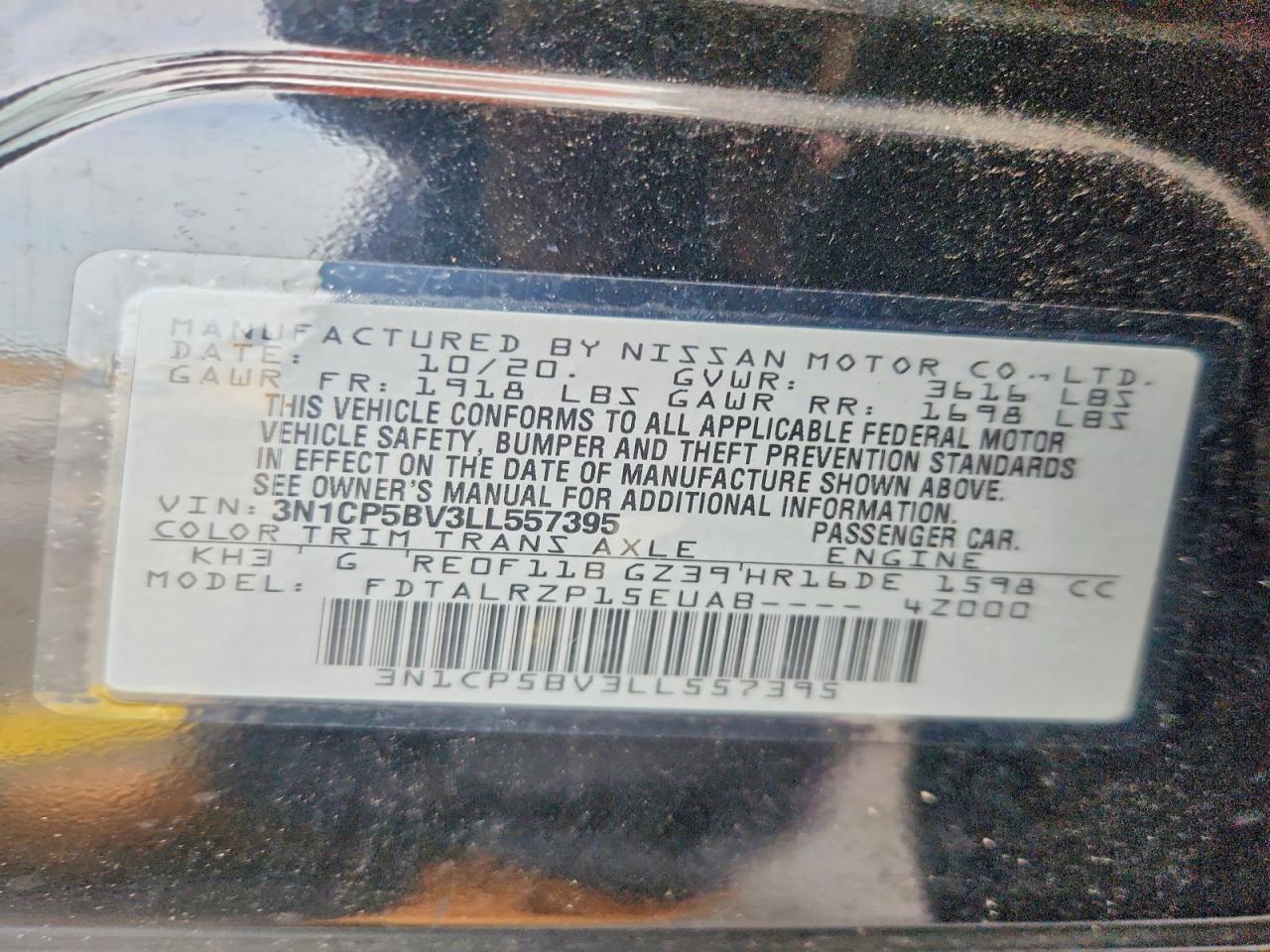 2020 Nissan Kicks S - zdjęcie 14