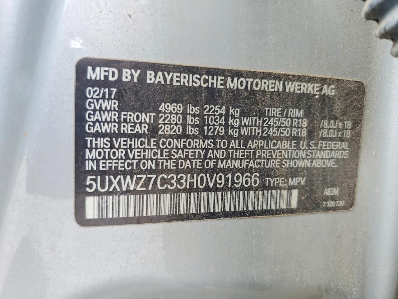 2017 BMW X3 Sdrive28I - zdjęcie 13