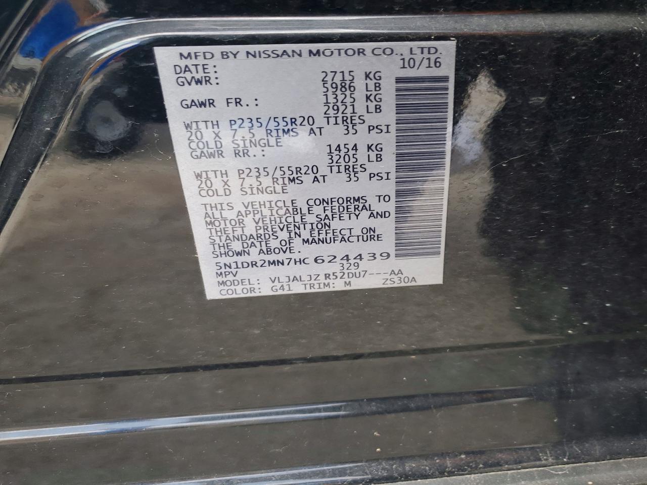 2017 Nissan Pathfinder Platinum - zdjęcie 13