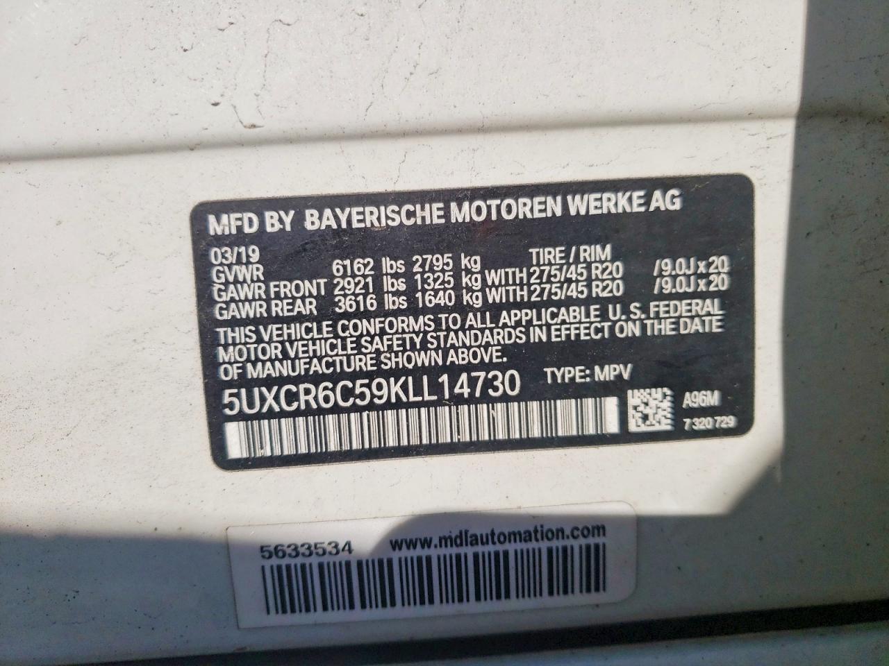 2019 BMW X5 xDrive40I - zdjęcie 13