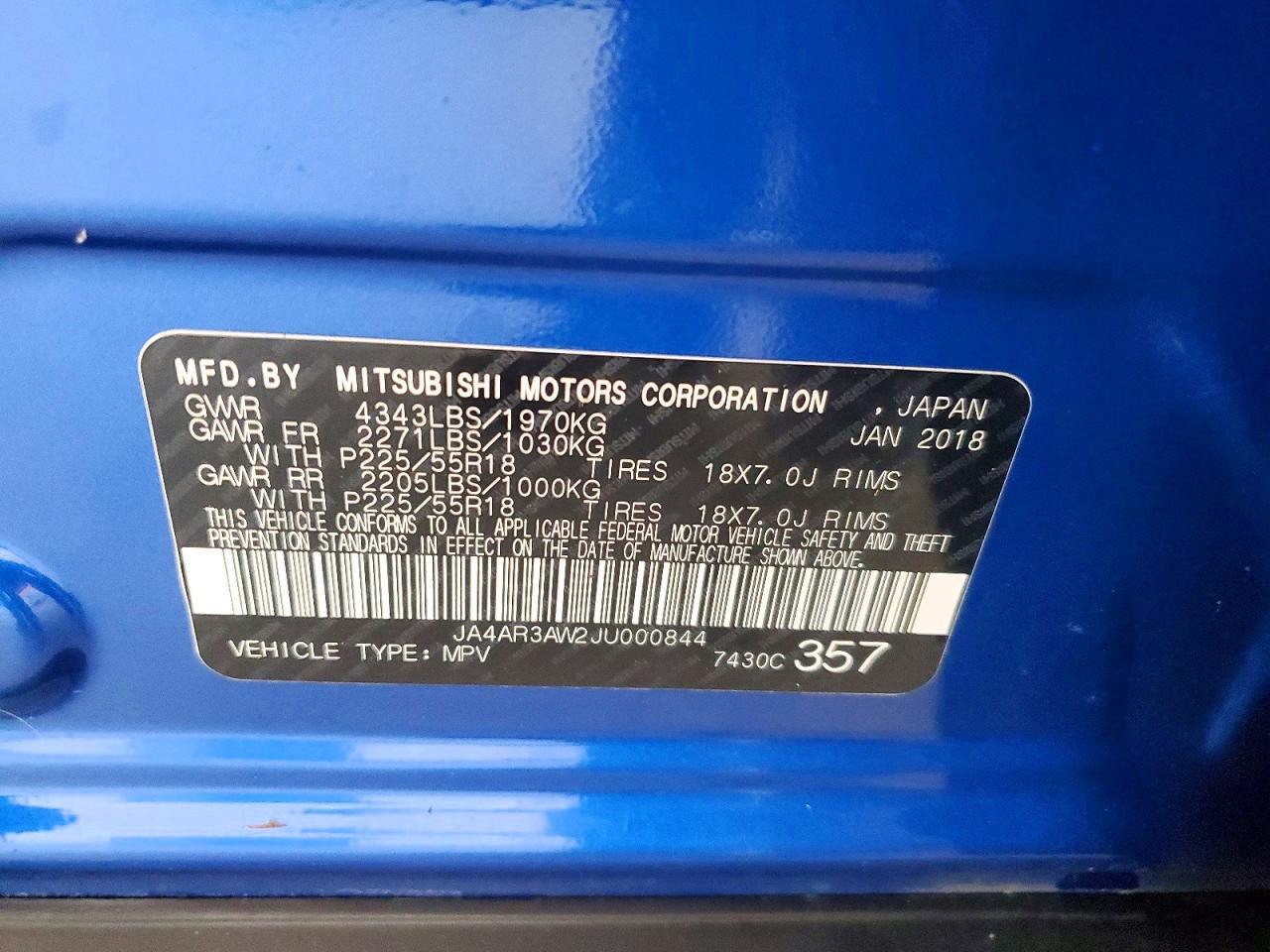 2018 Mitsubishi Outlander Sport Es - zdjęcie 12