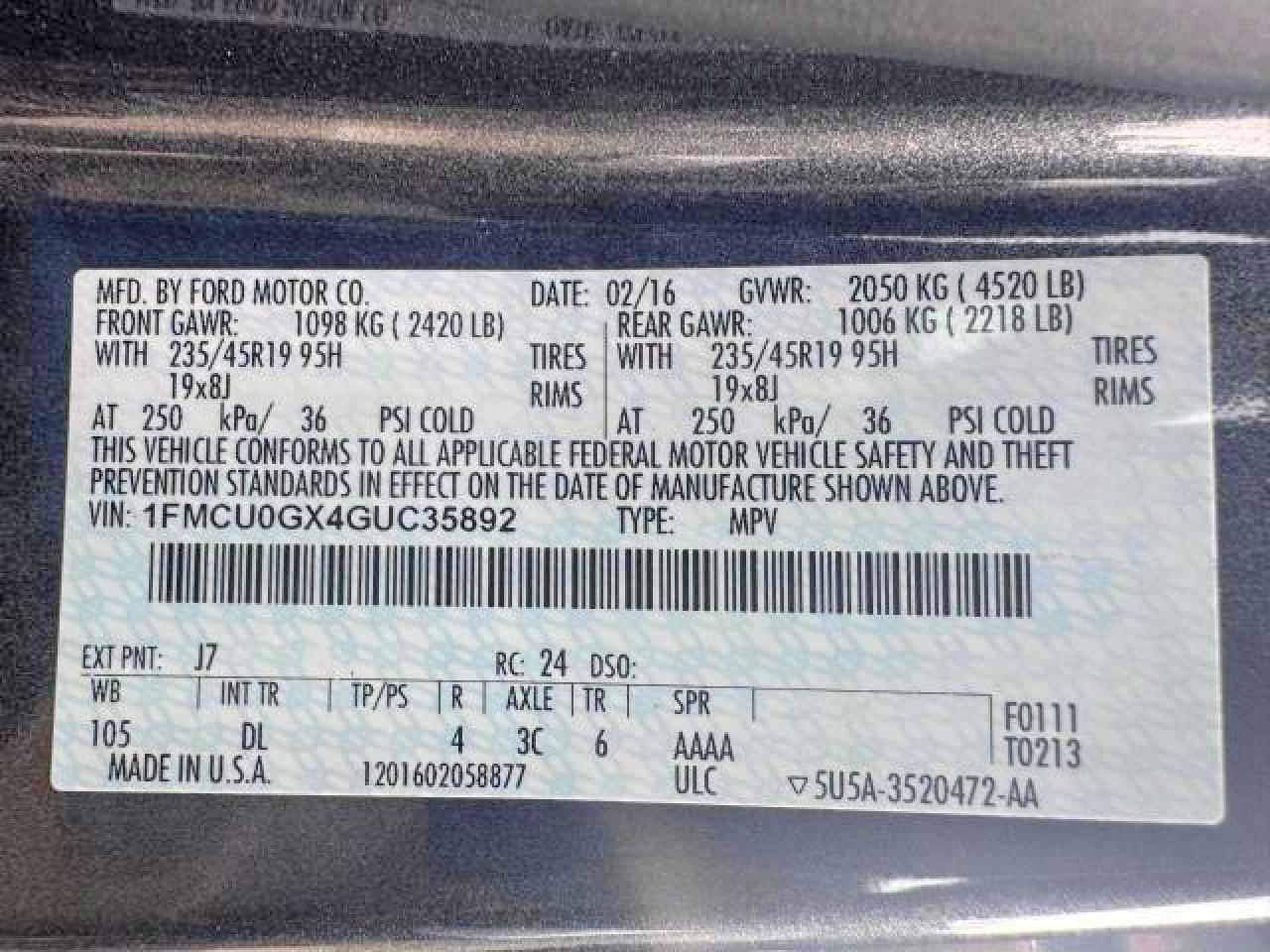 2016 Ford Escape Se - zdjęcie 15