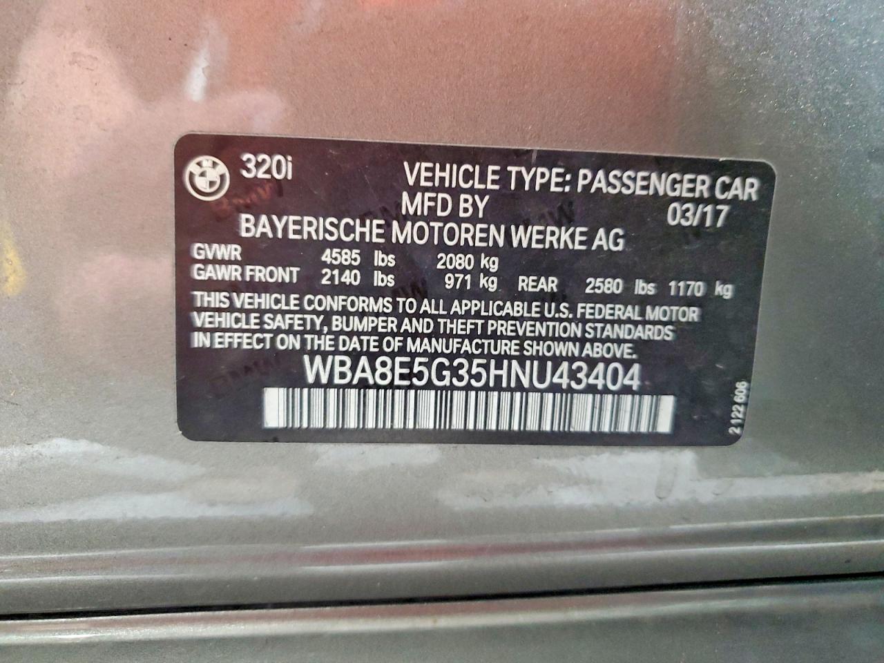2017 BMW Seria 3 320i - zdjęcie 12