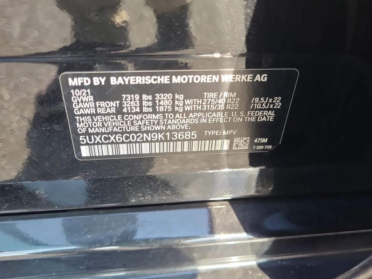 2022 BMW X7 M50I - zdjęcie 10