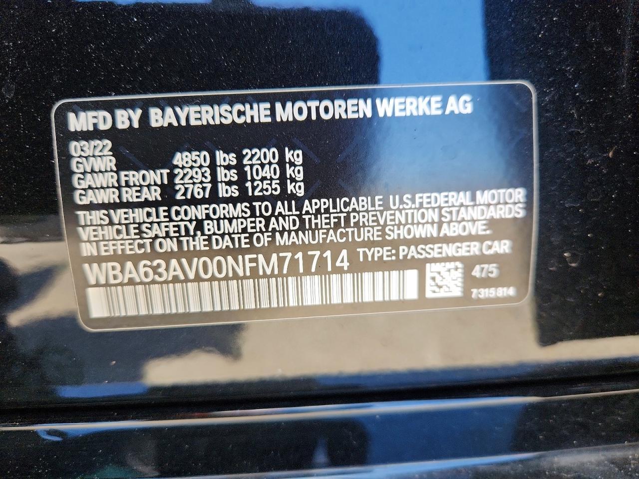 2022 BMW 430I Gran Coupe - zdjęcie 14