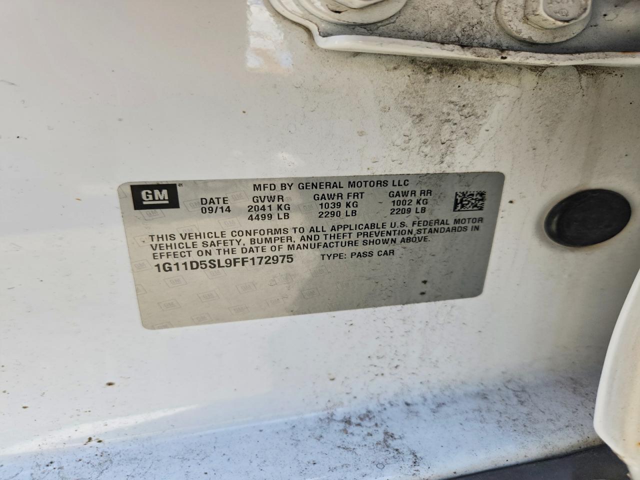 2015 Chevrolet Malibu 2Lt - zdjęcie 12