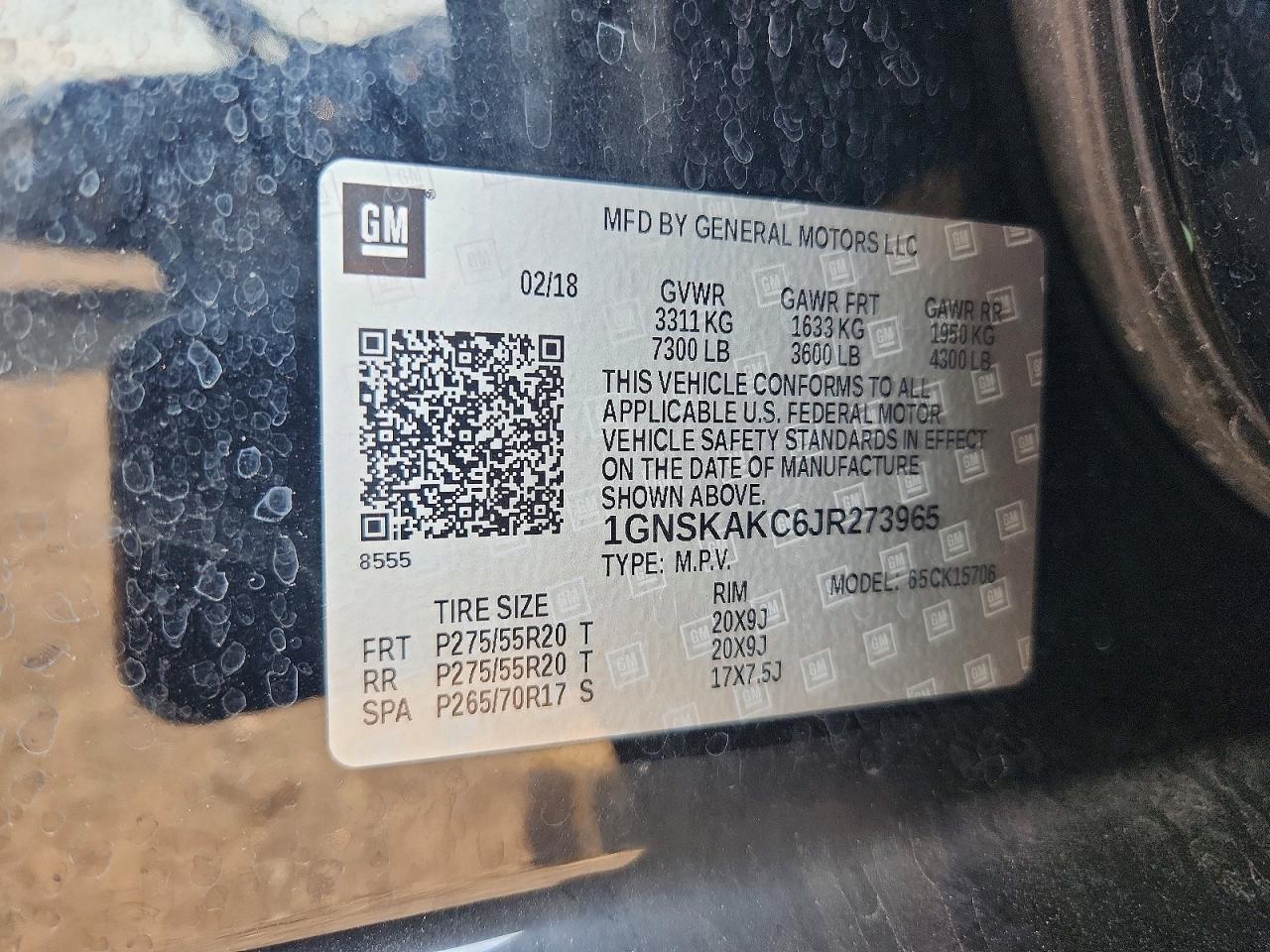 2018 Chevrolet Tahoe K1500 Ls - zdjęcie 13