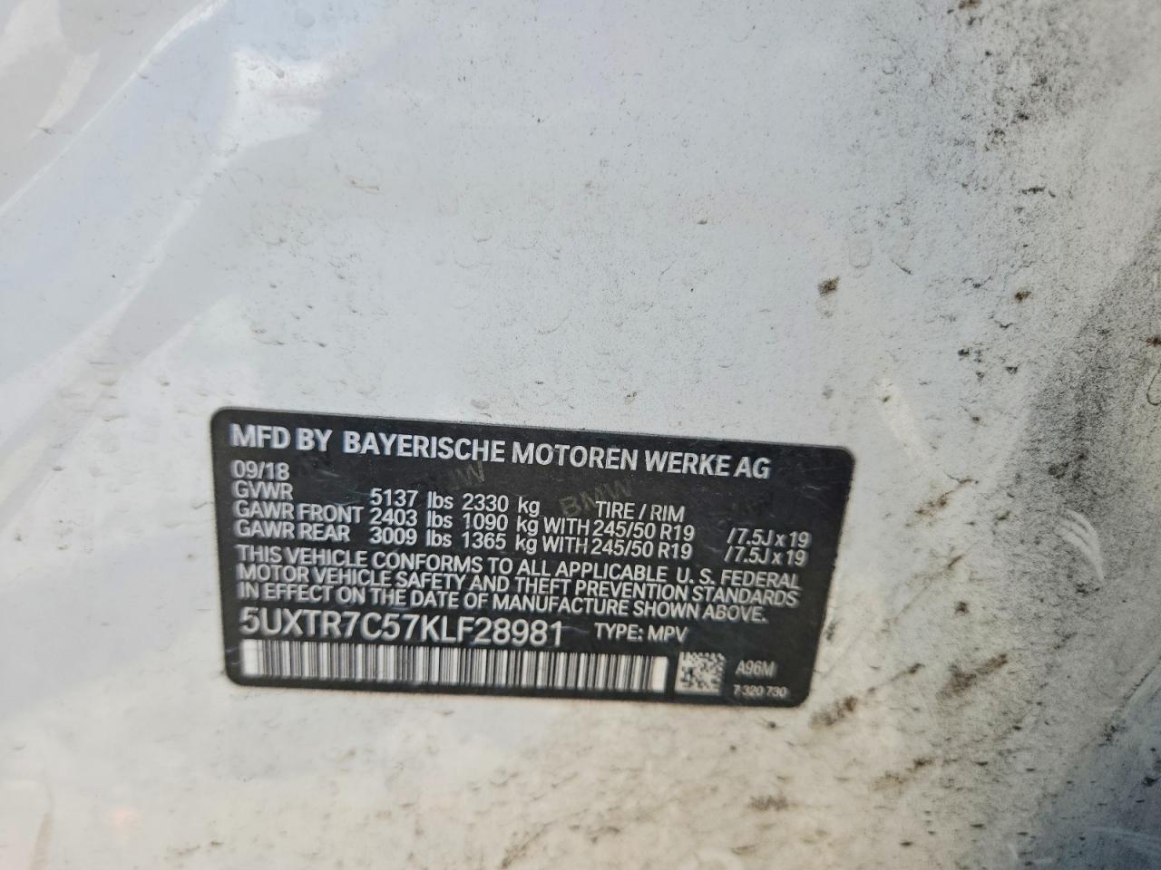 2019 BMW X3 Sdrive30I - zdjęcie 14