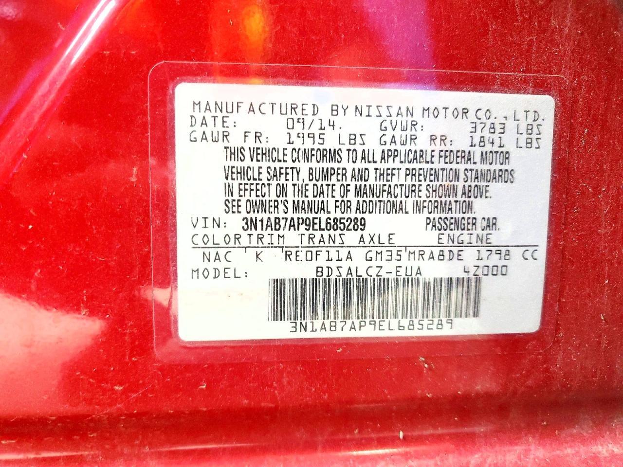 2014 Nissan Sentra S - zdjęcie 12