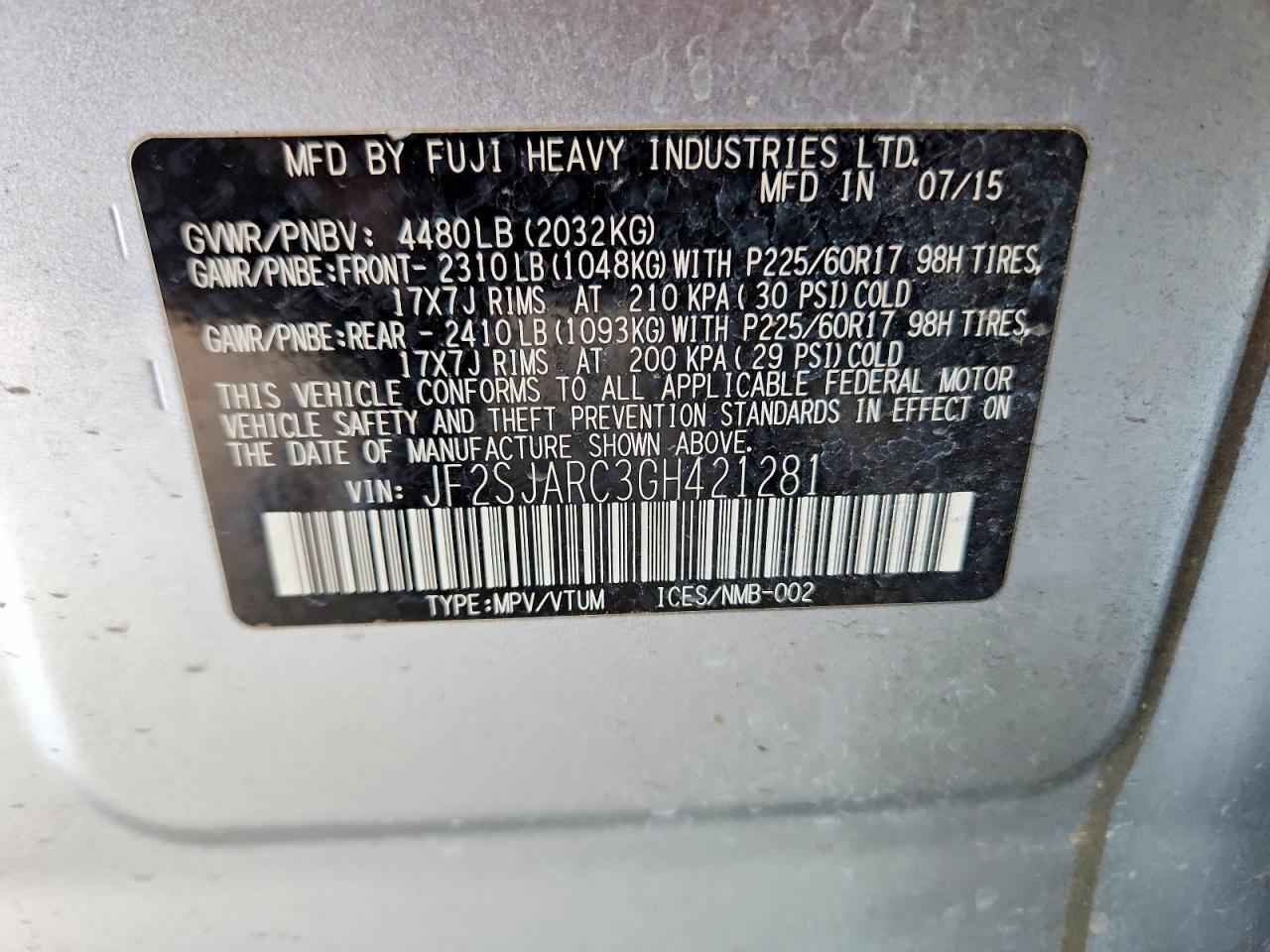2016 Subaru Forester 2.5I Limited - zdjęcie 13