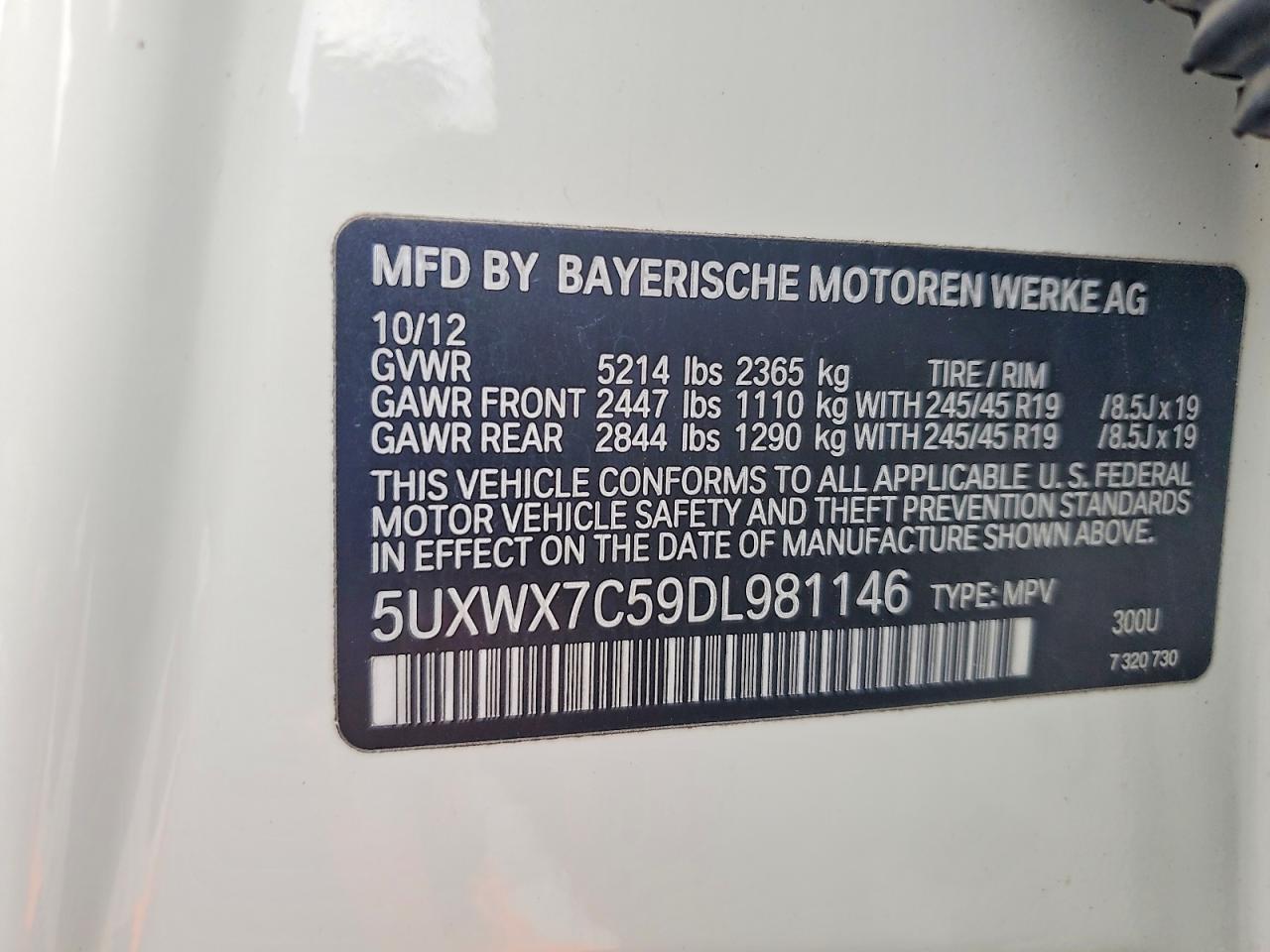 2013 BMW X3 xDrive35I - zdjęcie 13