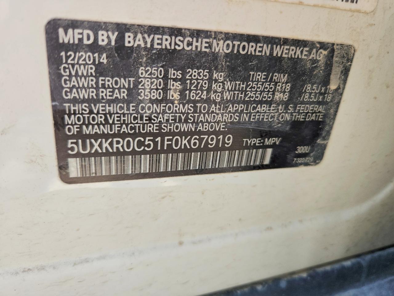 2015 BMW X5 xDrive35I - zdjęcie 13