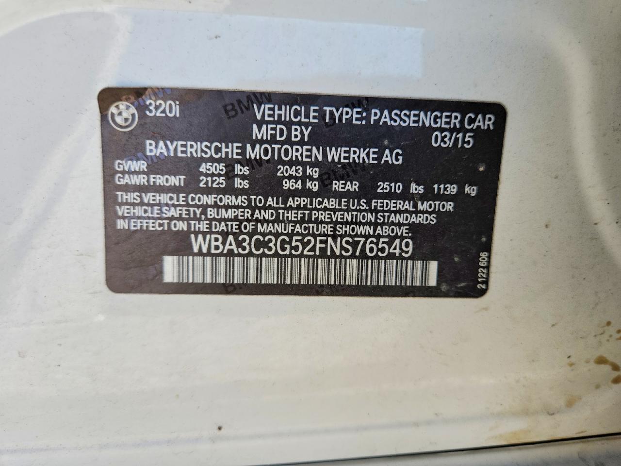 2015 BMW 320 I xDrive - zdjęcie 13