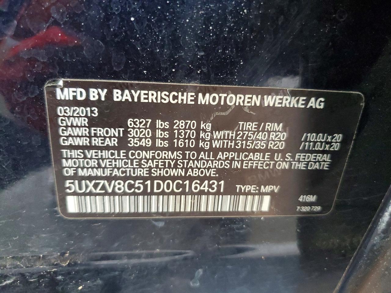 2013 BMW X5 xDrive50I - zdjęcie 13