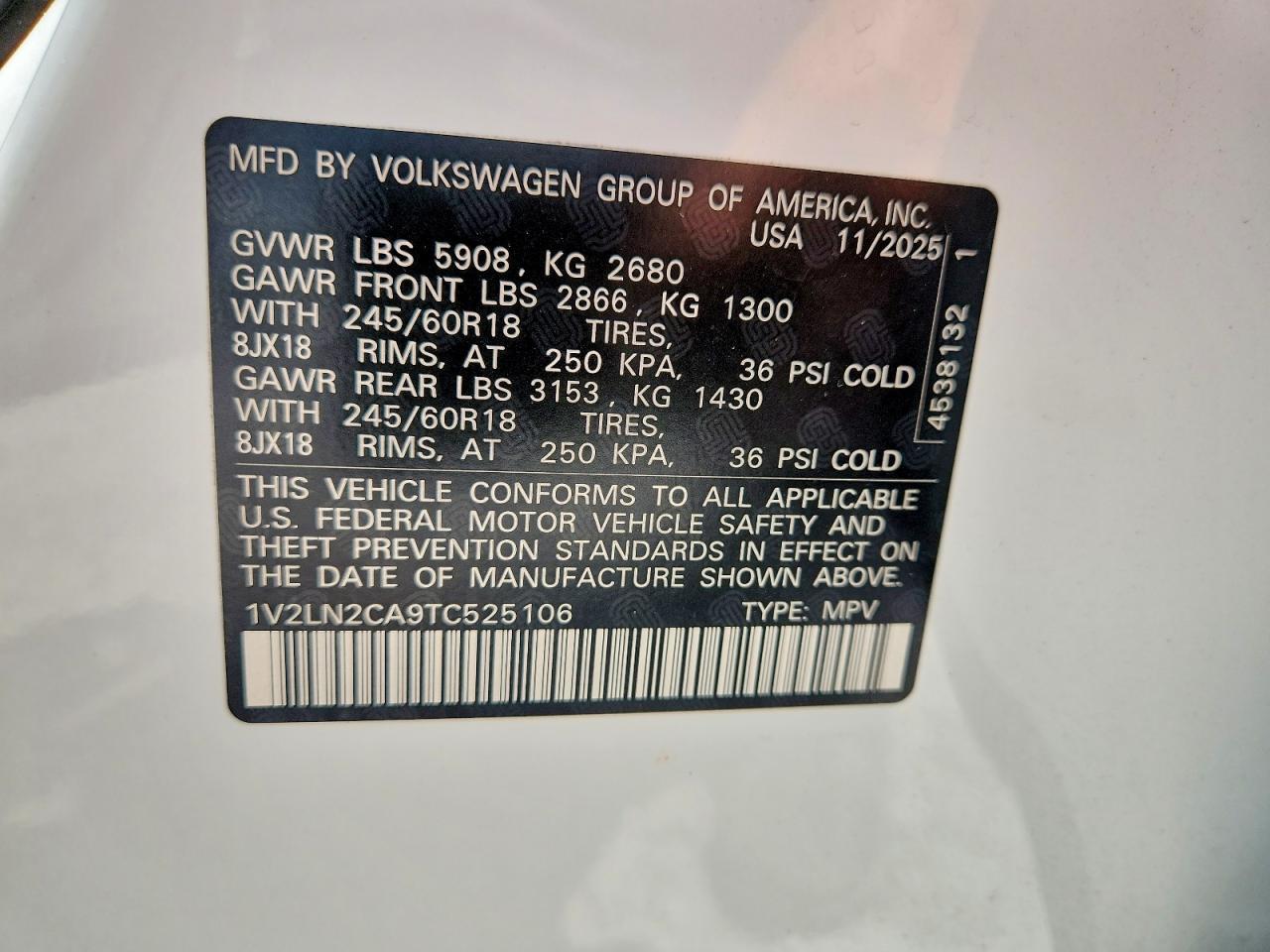 2026 Volkswagen Atlas Se - zdjęcie 13