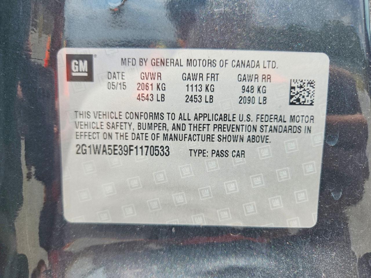 2015 Chevrolet Impala Limited Ls - zdjęcie 13