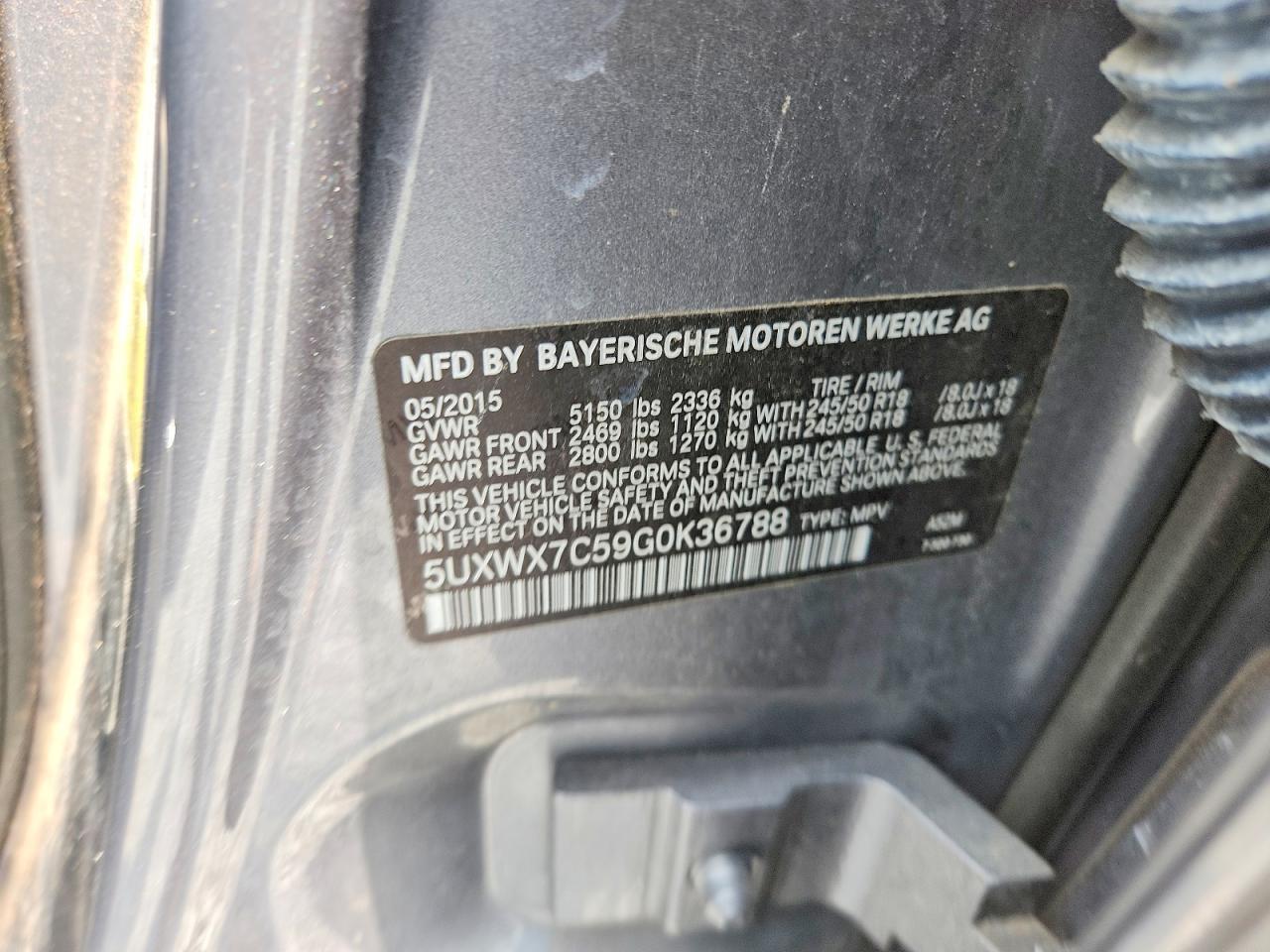 2016 BMW X3 xDrive35I - zdjęcie 14