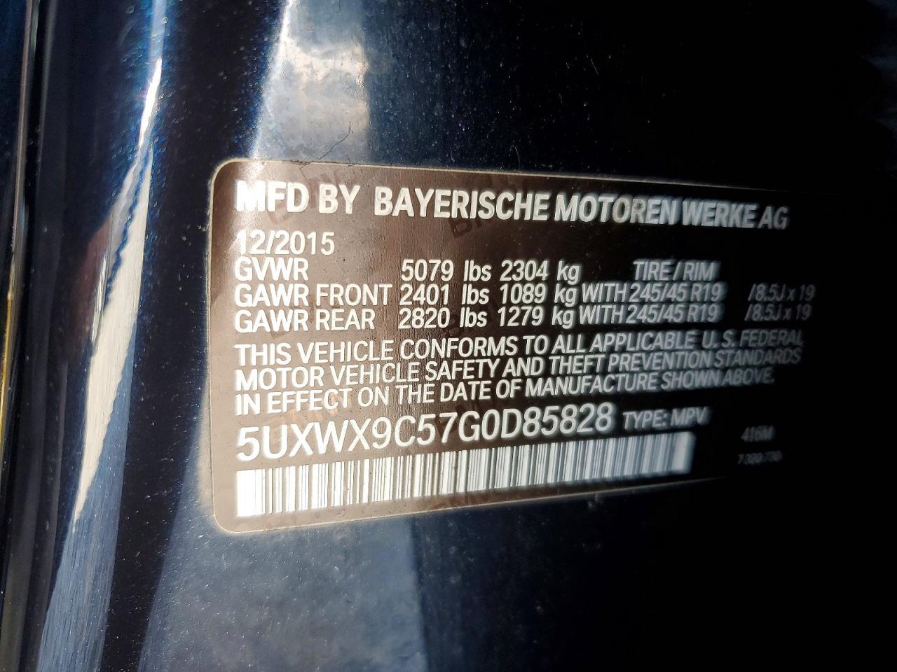 2016 BMW X3 xDrive28I - zdjęcie 13
