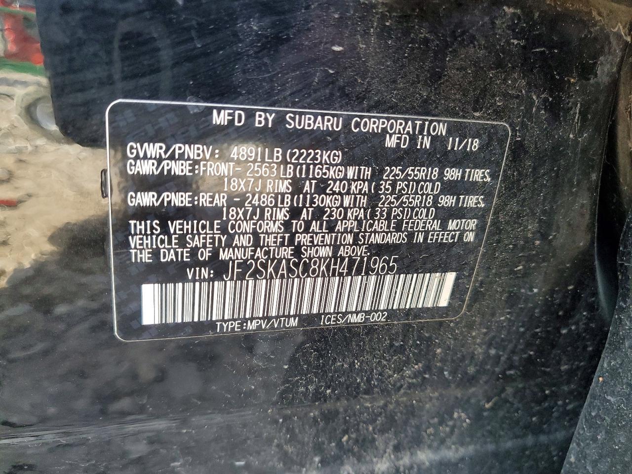 2019 Subaru Forester Limited - zdjęcie 12