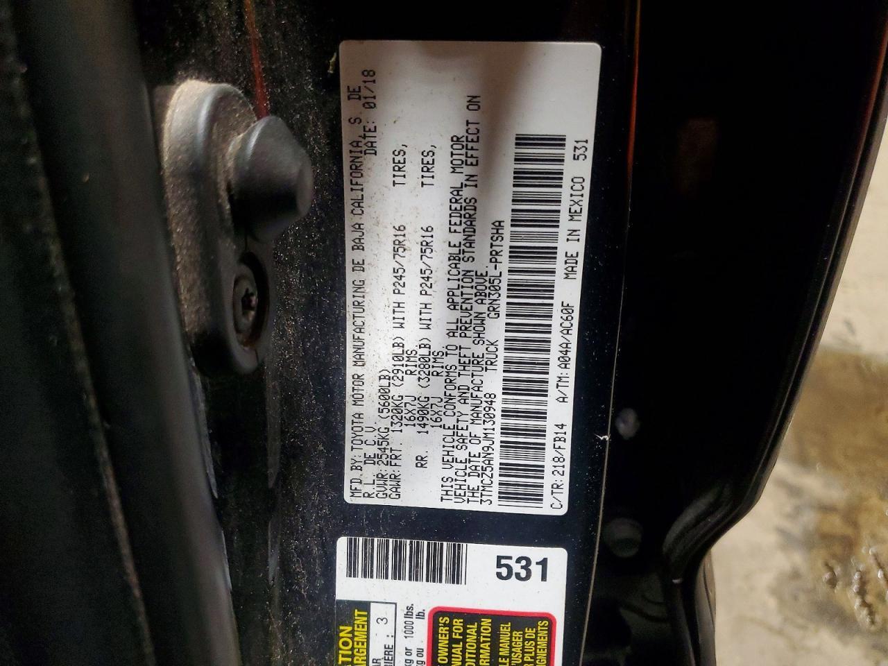 2018 Toyota Tacoma Sr V6 - zdjęcie 12