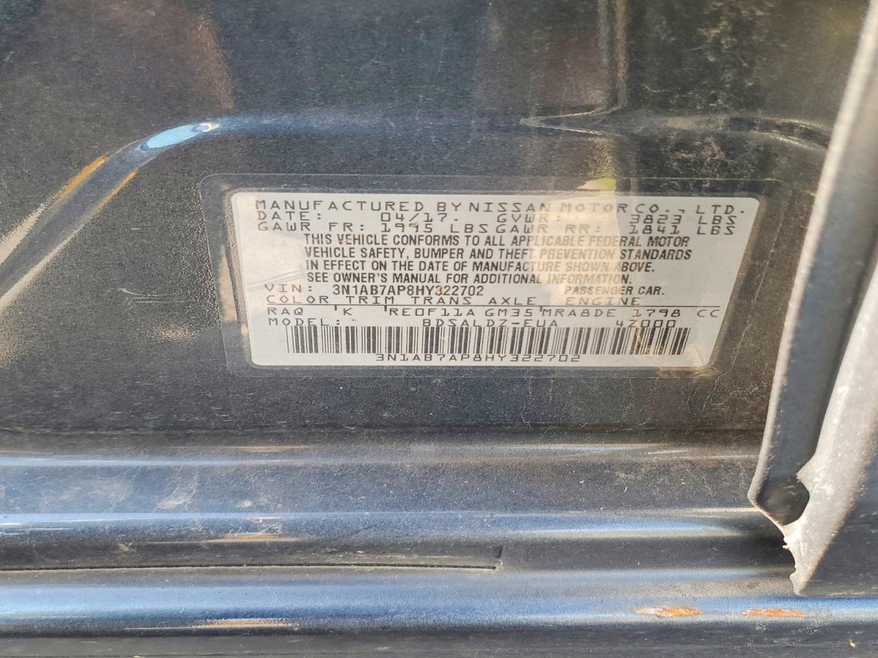 2017 Nissan Sentra Sv - zdjęcie 13