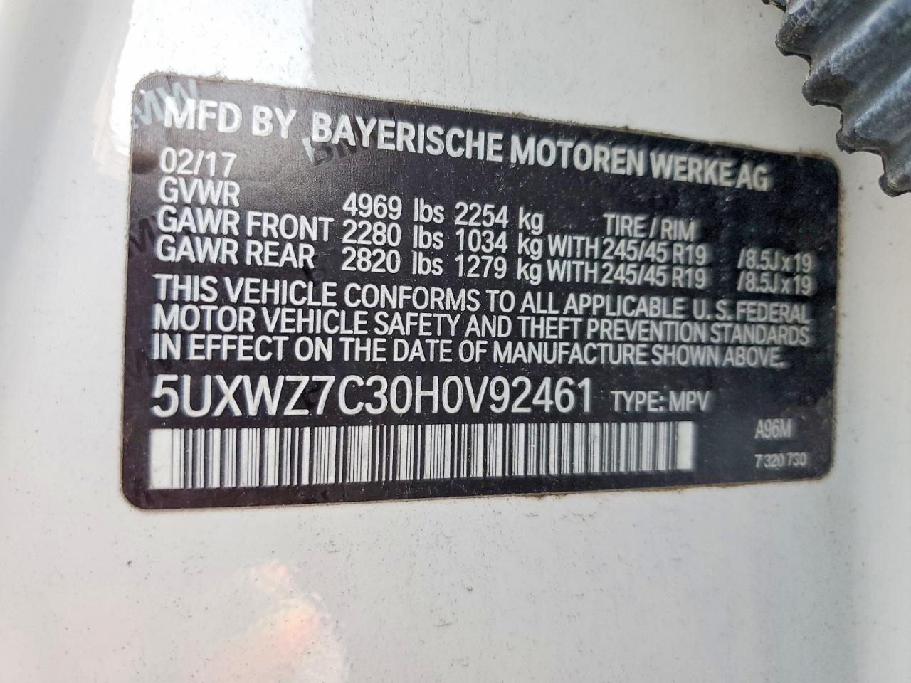 2017 BMW X3 Sdrive28I - zdjęcie 13